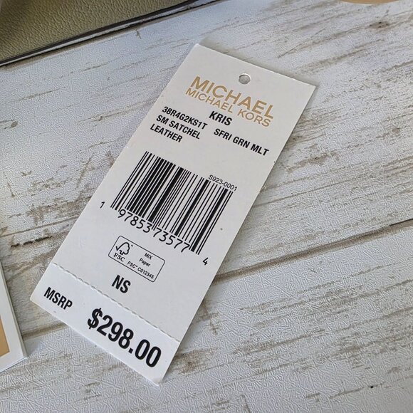 Michael Kors Marilyn Small Color Block Saffiano Leather Messenger Bag NEW - Picture 14 of 15